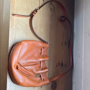 Michael Kors Orange Leather Shoulder Bag